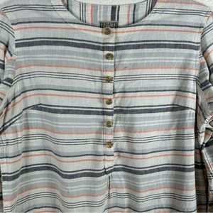 Duluth Trading Post Women’s Sz S hemp/cotton Garden tunic w/ pockets